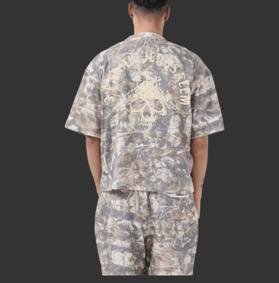 3PM in Jerusalem – Camo Cropped Tee